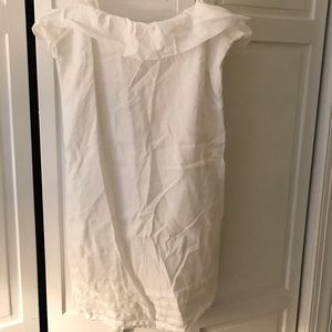 Ann Taylor White Linen Dress